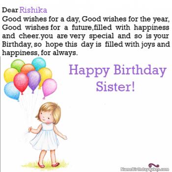 Happy Birthday Rishika - Video And Images