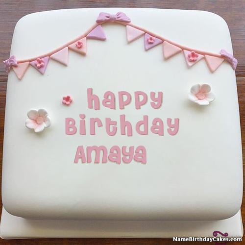 Happy Birthday Amaya Cake - Download & Share